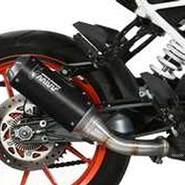 スリップオンマフラー MK3 17年-20年 KTM RC125 ブラックステンレス