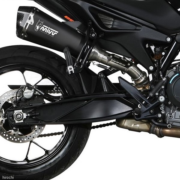 スリップオンマフラー DELTA RACE 20年-23年 KTM 890DUKE ステンレスブラック