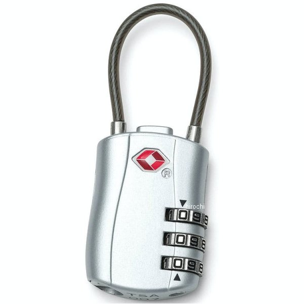 Kuryakyn ラゲージ ケーブルロック 汎用 シルバー