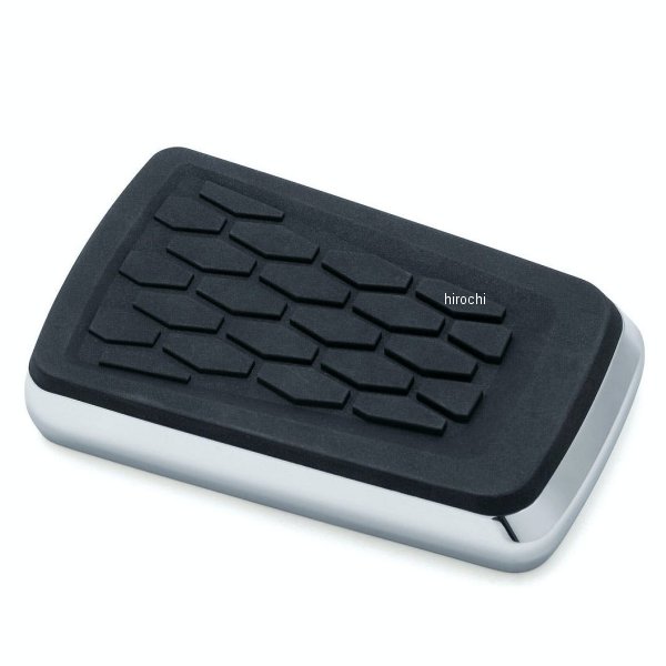 Kuryakyn HEX ブレーキペダルパッド ツーリング、ソフテイル クローム