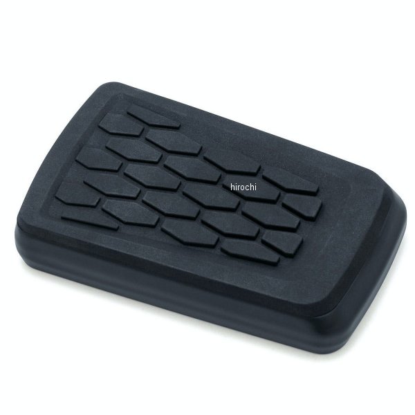 Kuryakyn HEX ブレーキペダルパッド ツーリング、ソフテイル 黒