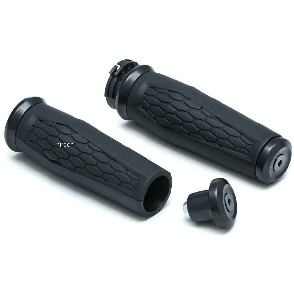 Kuryakyn HEX グリップ 96年以降 ハーレー汎用 黒