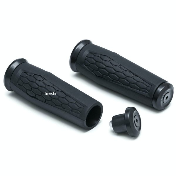 Kuryakyn HEX ユニバーサルグリップ 黒 1インチ