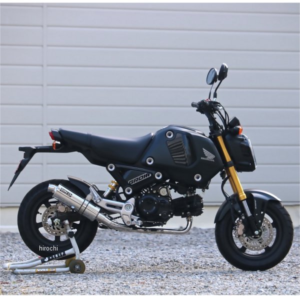 フルエキゾースト ショートオーバル JMCA認証 21年-22年 グロム ステンレス