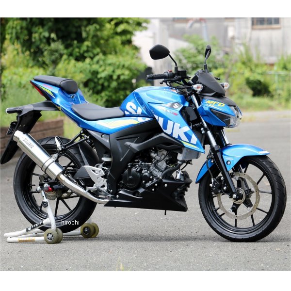 フルエキゾースト ラウンド JMCA認証 18年-21年 GSX-S125、GSX-S150(逆輸入車) ステンレス