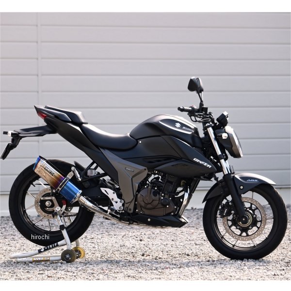 フルエキゾースト SS-OVAL JMCA認証 20年-22年 ジクサー250 焼き色チタン