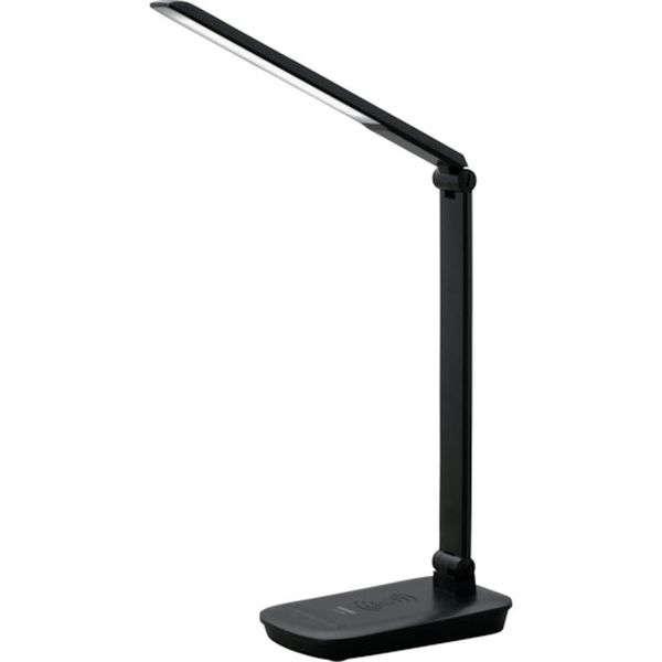 LDLQFDB 363-2475 537197 LEDデスクライト Qi充電シリーズ 平置きタイプ 調光 ブラック
