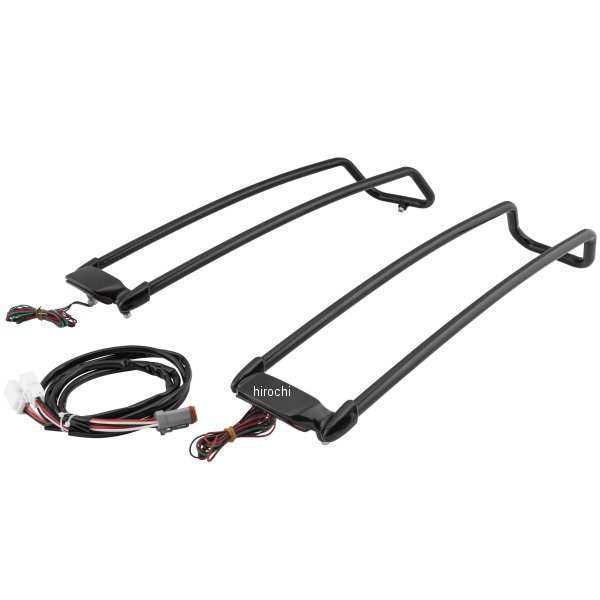 リッドレールガード サドルバッグ 93年-13年 FLH、FLT 黒