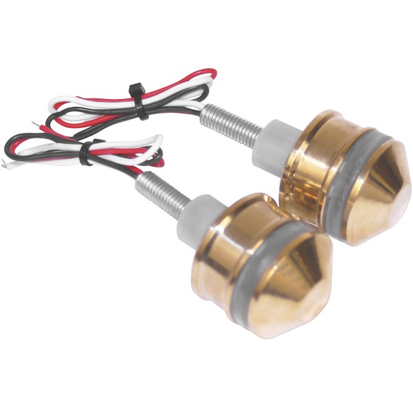 グリップ インジケーターライト ブラス 左右ペア