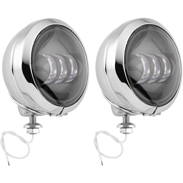 4.5インチ パッシングランプ クローム/黒