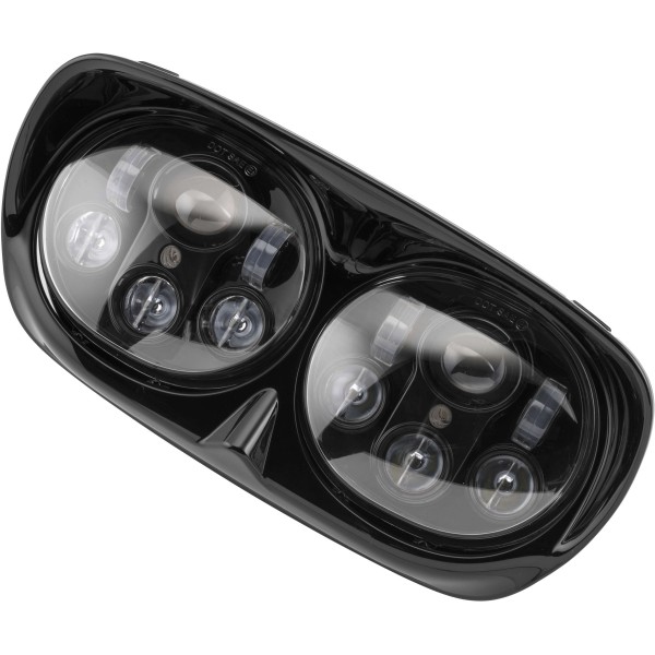 LED ヘッドライト デュアル 5.75インチ 98年-13年 FLTR 黒