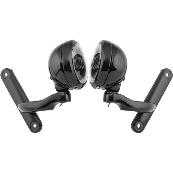 4.5インチ パッシングランプ ウインカー、ブラケット付き 黒