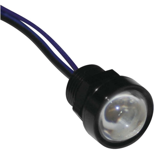 ロイヤルフラッシュLED 9/16インチ 黒/赤 6個入り