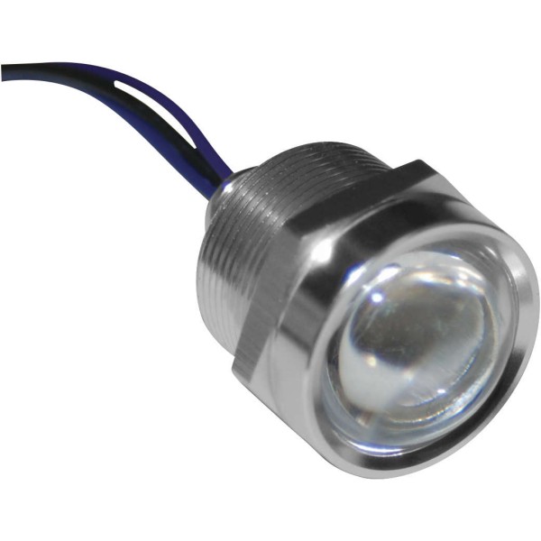 ロイヤルフラッシュLED 1インチ ポリッシュ/赤/赤 6個入り