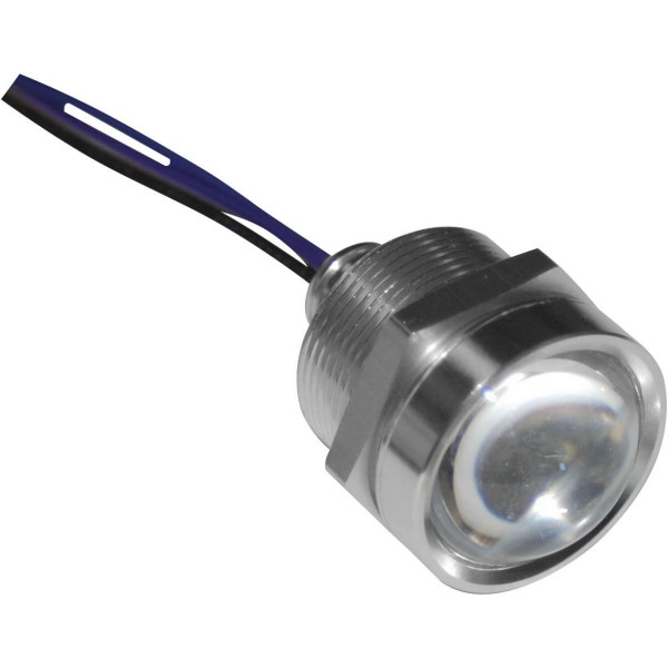 ロイヤルフラッシュLED 1インチ ポリッシュ/赤/アンバー 6個入り