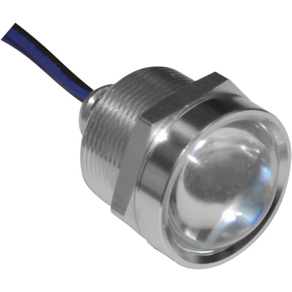 ロイヤルフラッシュLED 1インチ ポリッシュ/白/アンバー 6個入り