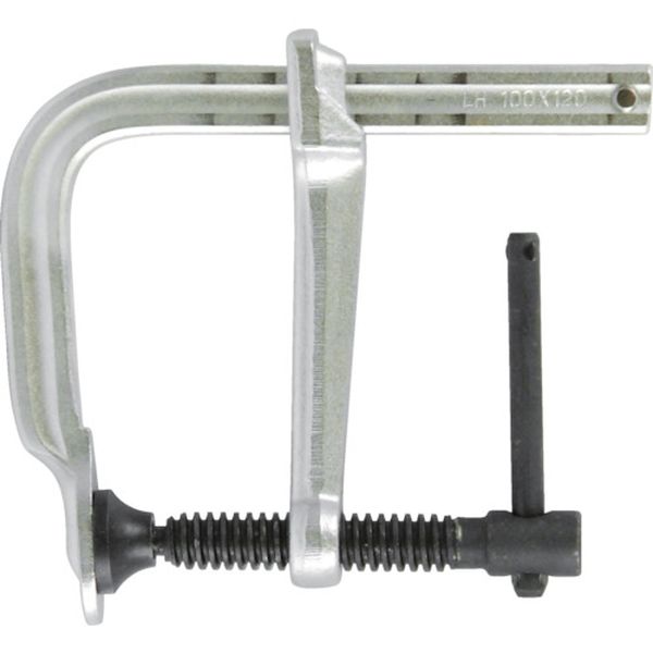 L型クランプ強力型バーハンドル100mm