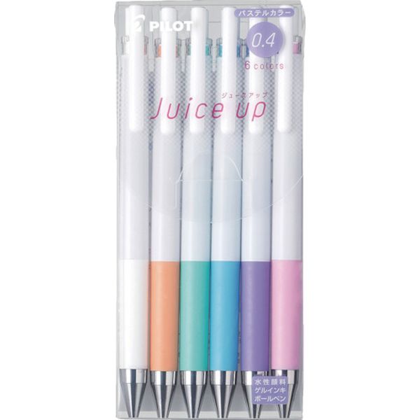 LJP120S46CP 385-4475 ゲルインキボールペン ジュースアップ0.4 パステルカラー6色セット