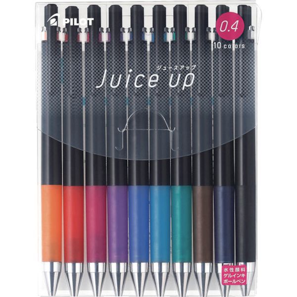 LJP200S410C 385-2888 ゲルインキボールペン ジュースアップ0.4 10色セット