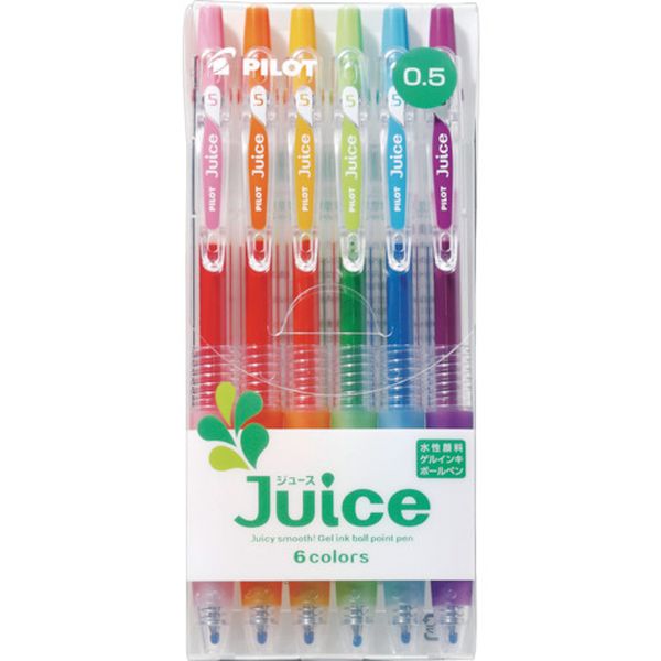 LJU60EF6C  ゲルインキボールペン ジュース0.5 6色セット