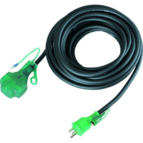 LPPT10E 162-3628  ポッキン延長コードアース付 10m ランプ付 黒