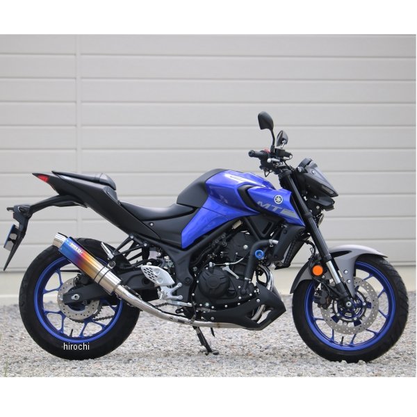 フルエキゾースト ラウンド JMCA認証 18年-21年 MT-25 焼き色チタン