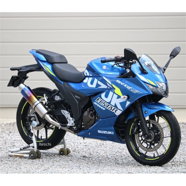 フルエキゾースト ラウンド JMCA認証 20年-22年 ジクサーSF250 焼き色チタン