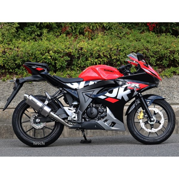 フルエキゾースト ST-OVAL JMCA認証 22年以降 GSX-R125、GSX-S125 ソリッド