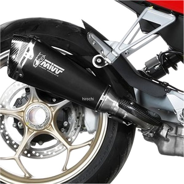 スリップオンマフラー DELTA RACE 22年-24年 V100 マンデッロ ステンレスブラック