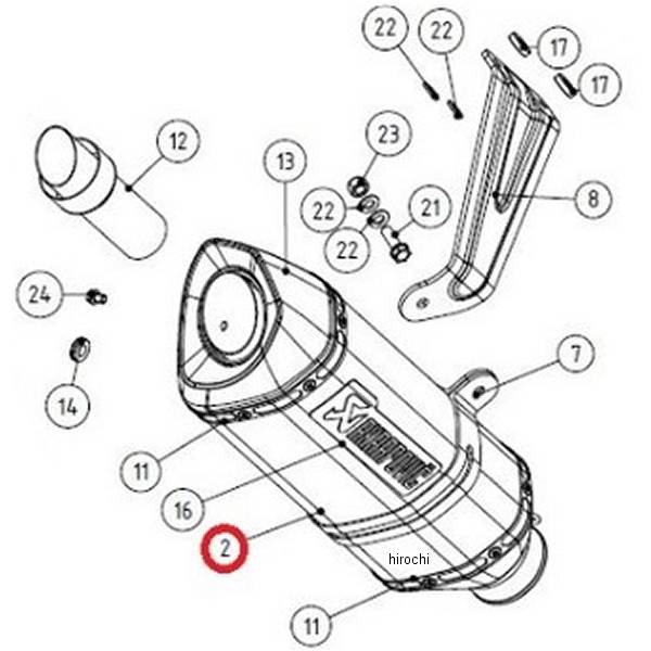リペア用 カーボンサイレンサー S-S10R10-RC用