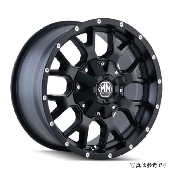 8015 Warrior 20x10 / 6x135 BP / -25mm Offset / 106mm Hub Matte Black Wheel