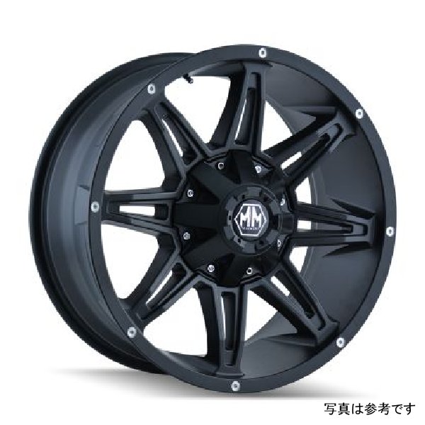 8090 Rampage 17x9 / 5x114.3 BP / 18mm Offset / 87mm Hub Matte Black Wheel