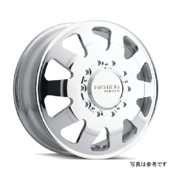 8181 Challenger Dually 22x8.25 / 10x225 BP / 169mm Offset / 170.1mm Hub Polished Wheel