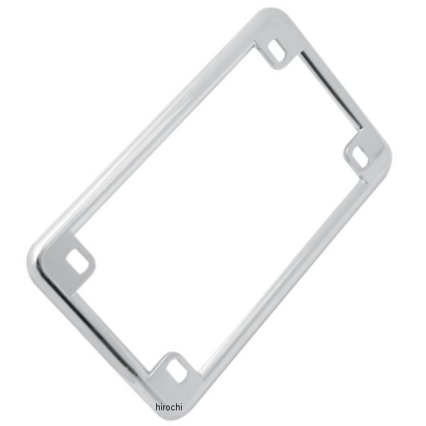 ナンバープレートフレーム クローム