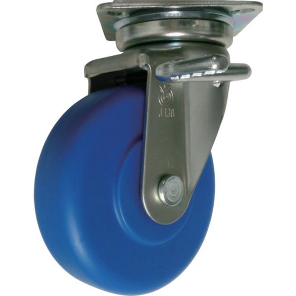 産業用キャスターダブルS付自在車100径MCナイロン車輪