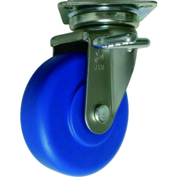 産業用キャスターダブルS付自在車130径MCナイロン車輪