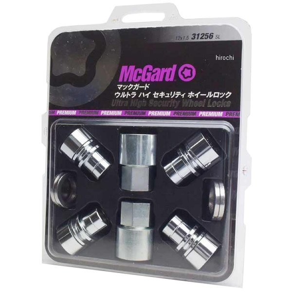 ホイールロック ウルトラハイセキュリティロックナット 平座 M12x1.5 トヨタ、三菱 クローム