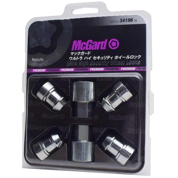 ホイールロック ウルトラハイセキュリティロックナット テーパー M12x1.5 ホンダ クローム