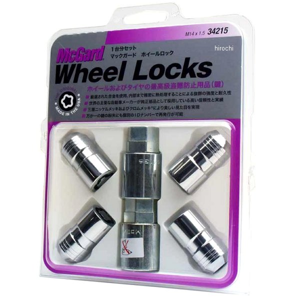 ホイールロック プレミアムロックナット テーパー M14x1.5 レクサスLS クローム