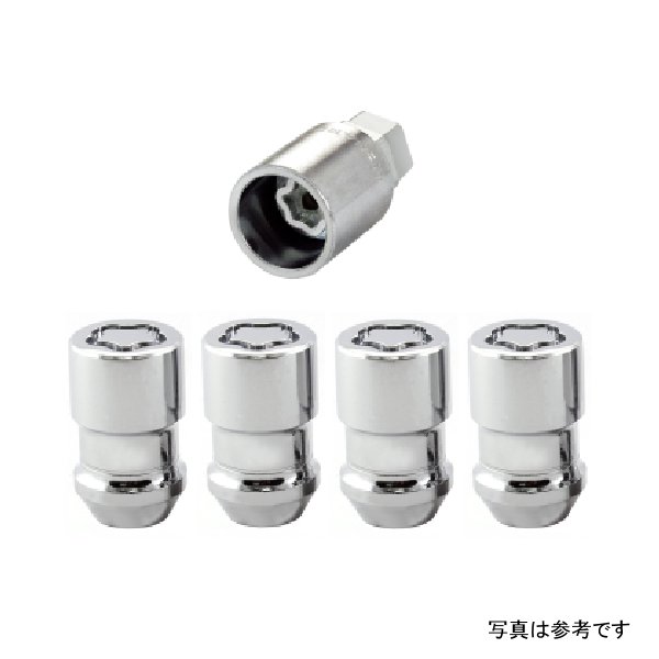 McGard Wheel Lock Nut Set - 4pk. (Cone Seat) M12X1.5 / 19mm & 21mm Dual Hex / 1.46in. L - Chrome