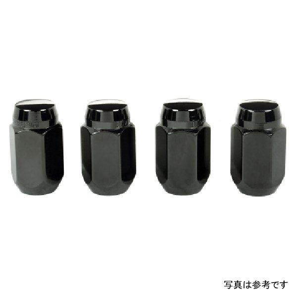 McGard Hex Lug Nut (Cone Seat) M12X1.5 / 13/16 Hex / 1.5in. Length (4-pack) - Black