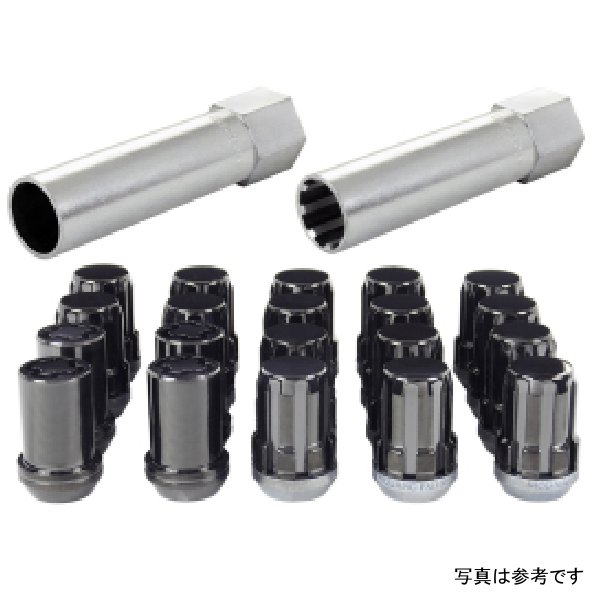 McGard SplineDrive Tuner 5 Lug Install Kit w/Locks & Tool (Cone) M12X1.25 / 13/16 Hex - Black