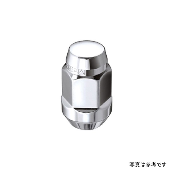 McGard Hex Lug Nut (Cone Seat Bulge Style) M14X1.5 / 13/16 Hex / 1.945in. L (Box of 100) - Chrome