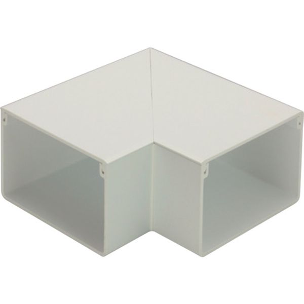 エムケーダクト付属品 平面マガリ 5号 ミルキーホワイト