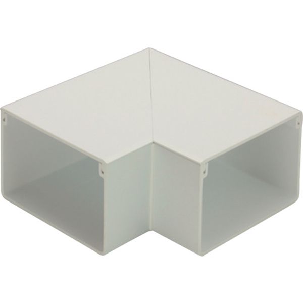 エムケーダクト付属品 平面マガリ 6号 ミルキーホワイト