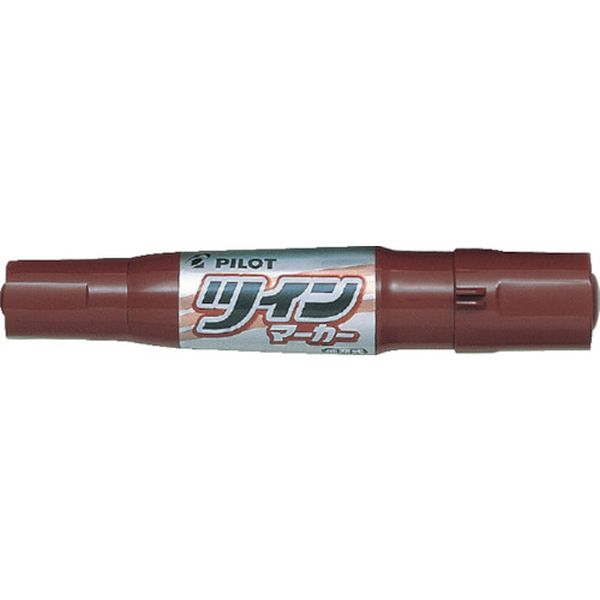 MFN15FBBN  油性マーカー ツインマーカー 細・太 ブラウン