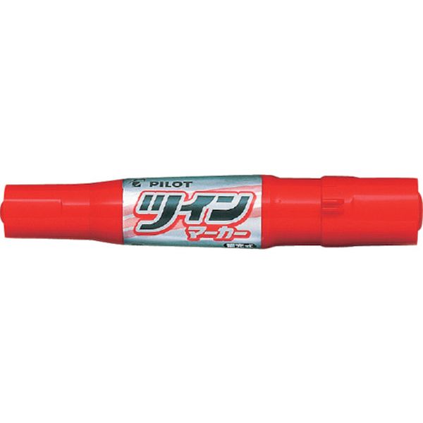 MFN15FBR  油性マーカー ツインマーカー 細・太 レッド