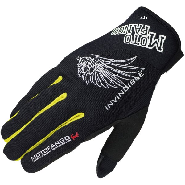 MG-003 春夏モデル モトファンゴ ライトメッシュグローブ 黒/黄