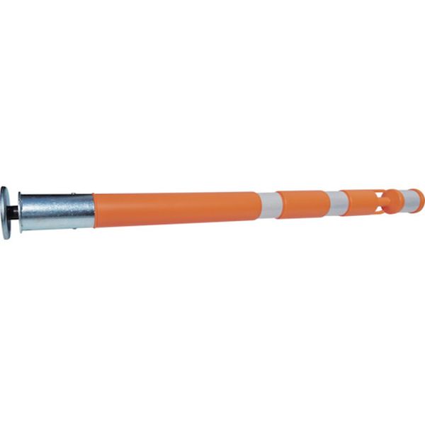 トラスコ中山 TRUSCO 敷き鉄板専用強力マグネット式ポール 80Φ×H800オレンジ/白