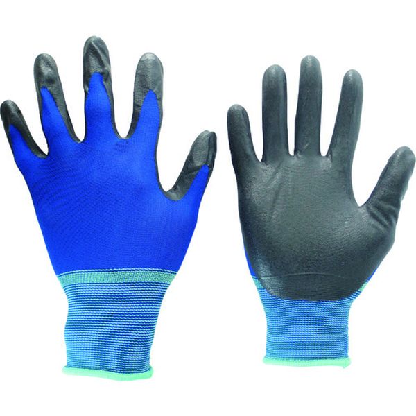 薄手ニトリルコーティング背抜き手袋 L